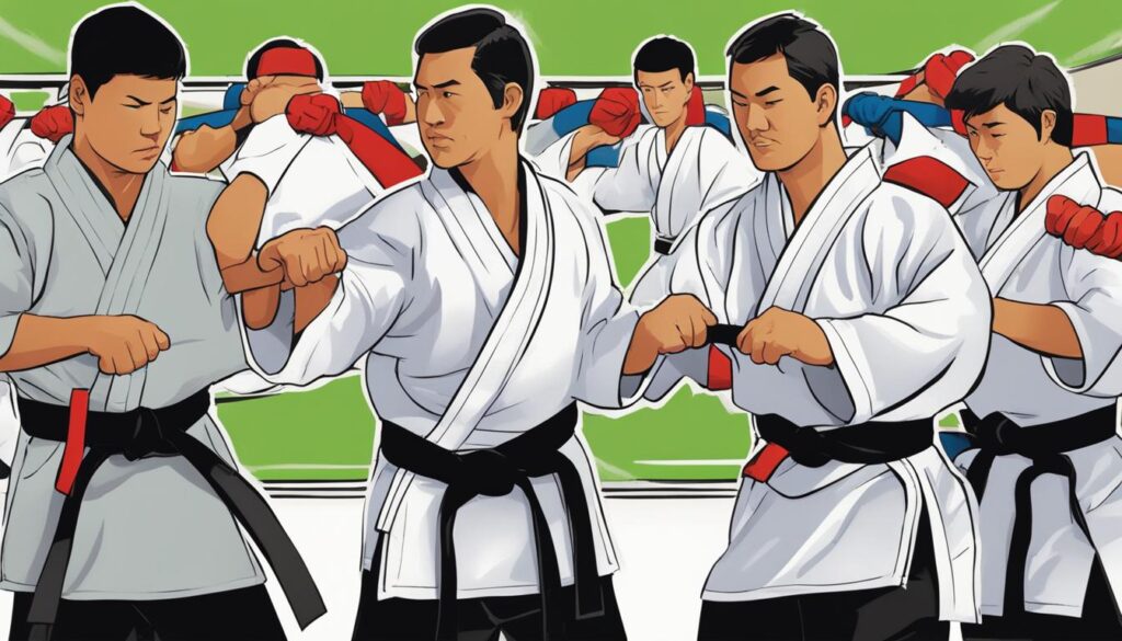 Gemeenschappelijke fouten karate band