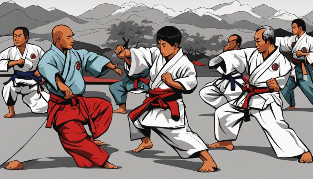 Verschillende karate stijlen en filosofieën